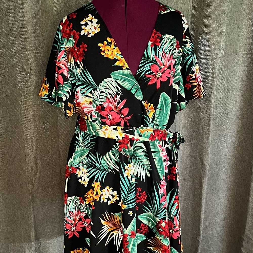 Floral Wrap Dress